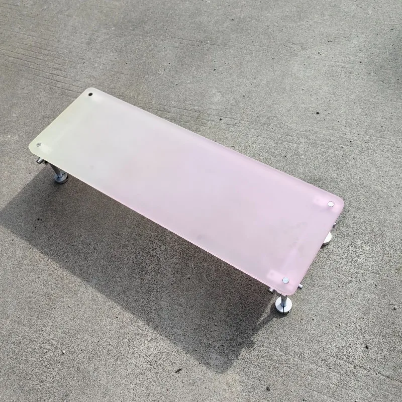 ‌Aesthetic Pink Gradient Acryl - đánh giá và giá Desk Setup Monitor And Laptop