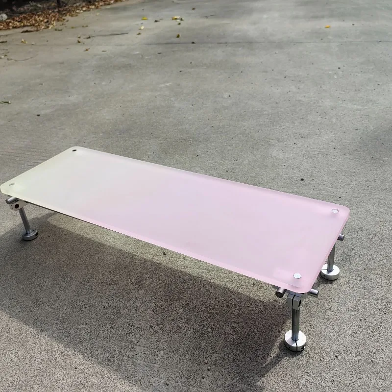 ‌Aesthetic Pink Gradient Acryl - đánh giá và giá Desk Setup Monitor And Laptop