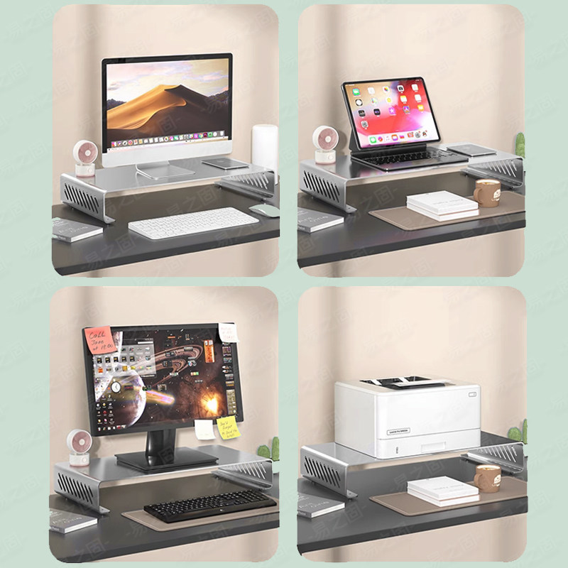 Computer Monitor Stand Riser E - đánh giá và giá Desk Setup Monitor And Laptop