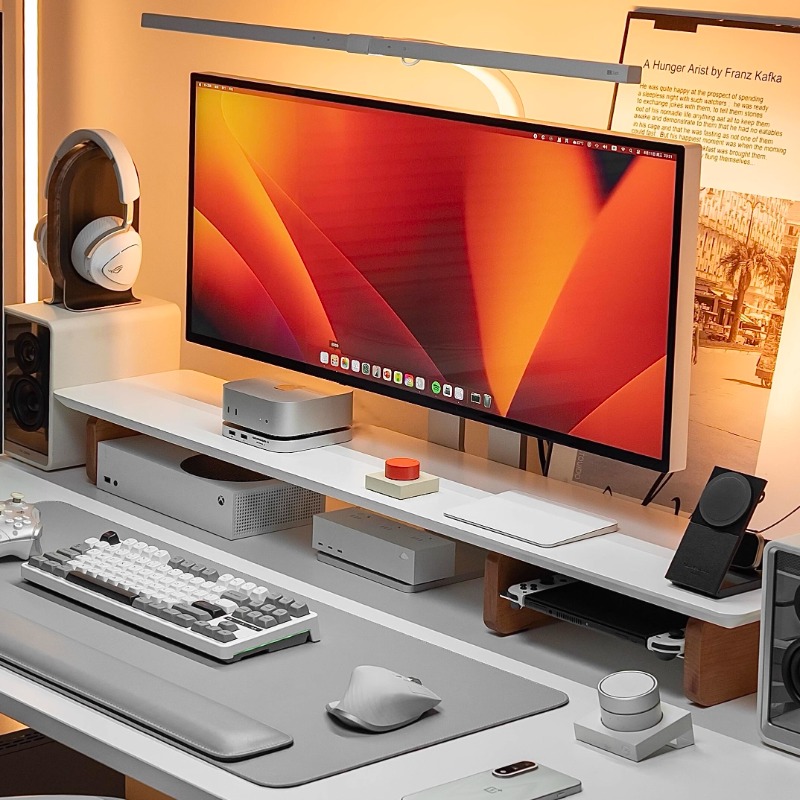 Modern Monitor Riser Stand Erg - đánh giá và giá Desk Setup Monitor And Laptop