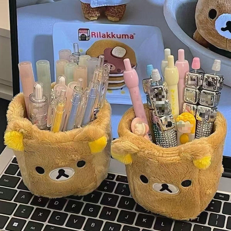 Rilakkuma Storage Pen Holder C - đánh giá và giá Desk Setup Organization