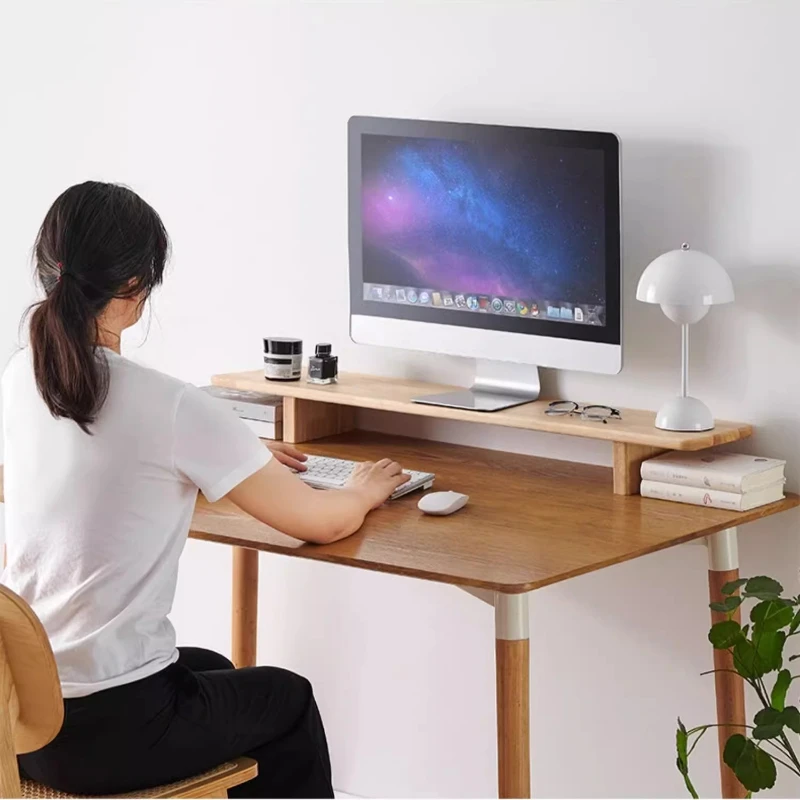 Wooden Monitor Stand Riser for - đánh giá và giá Desk Setup Monitor And Laptop