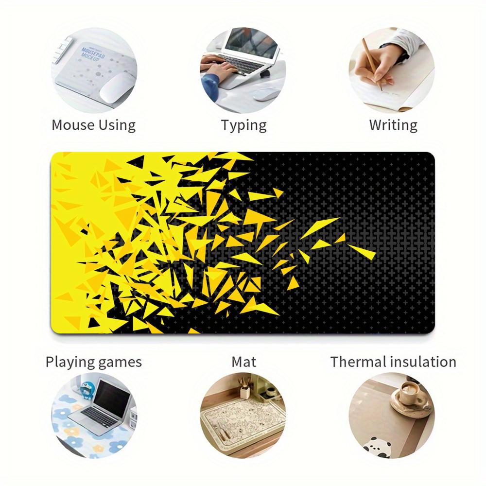 Yellow Art Simple Mouse Pad La - đánh giá và giá Yellow Desk Setup