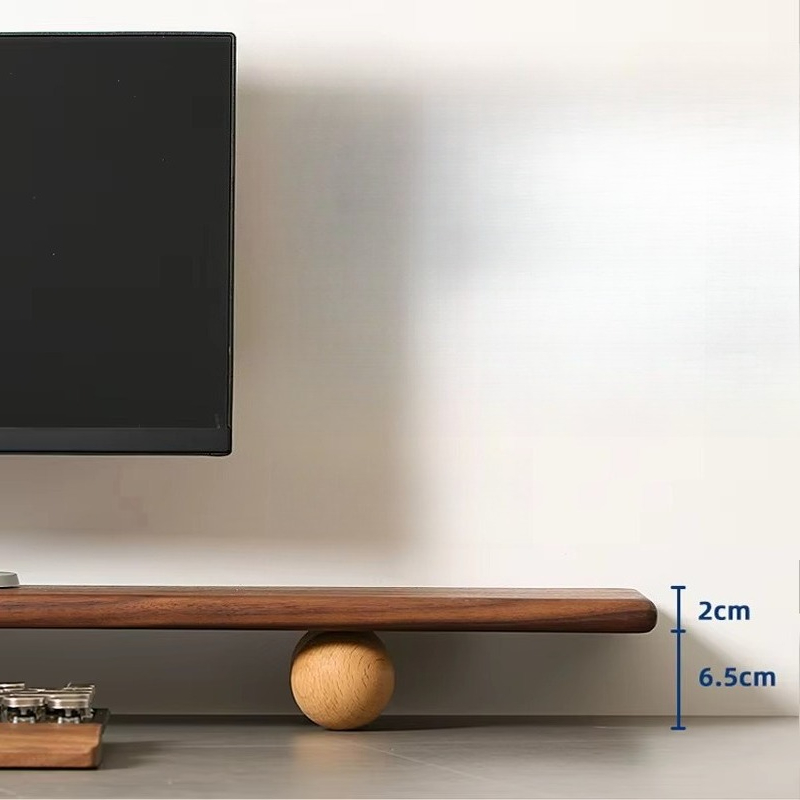 Solid Wood Monitor Riser Lapto - đánh giá và giá Desk Setup Monitor And Laptop