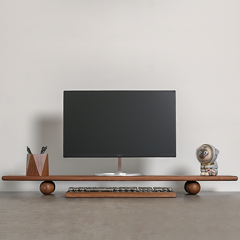 Solid Wood Monitor Riser Lapto - đánh giá và giá Desk Setup Monitor And Laptop