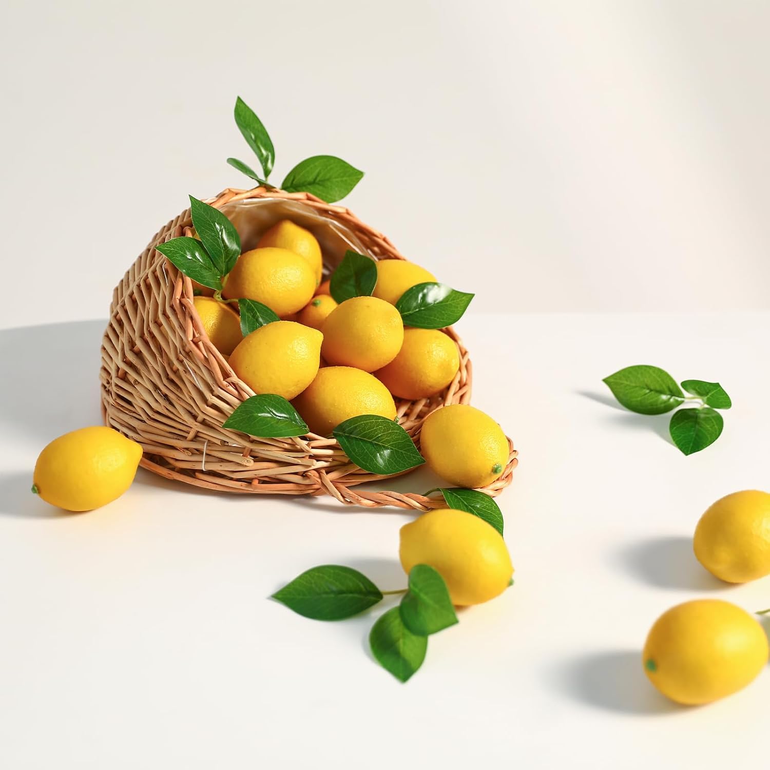 12 Pack Faux Yellow Lemons Art - đánh giá và giá Yellow Desk Setup