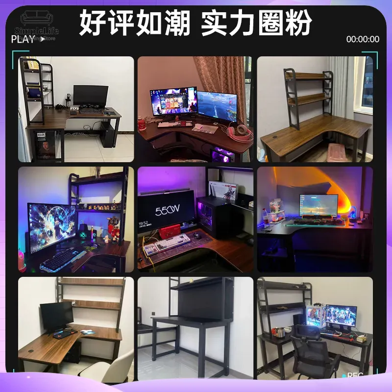 Corner Gaming Desk Computer De - đánh giá và giá Desk Setup Monitor And Laptop