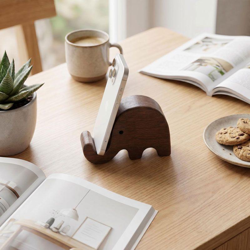 Simple Solid Wood Black Walnut - đánh giá và giá Desk Setup Organization