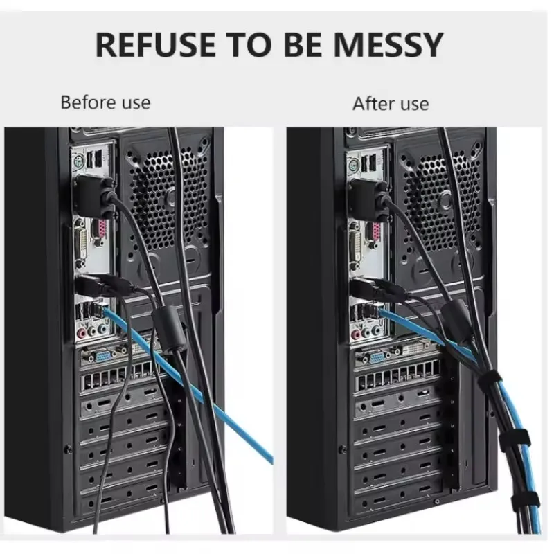 1/5M Cable Manager Data Cable  - đánh giá và giá Desk Setup Organization