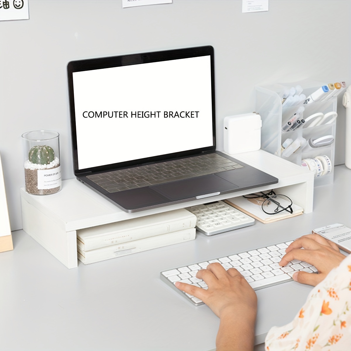 Minimalist White MDF Monitor R - đánh giá và giá Desk Setup Accessories