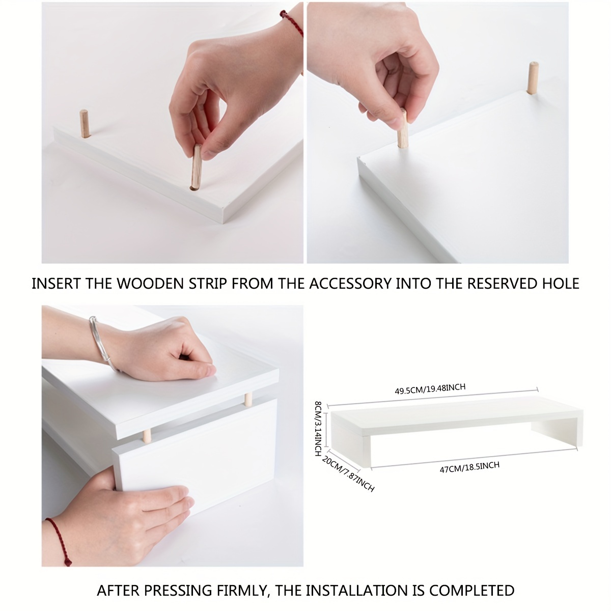 Minimalist White MDF Monitor R - đánh giá và giá Desk Setup Accessories