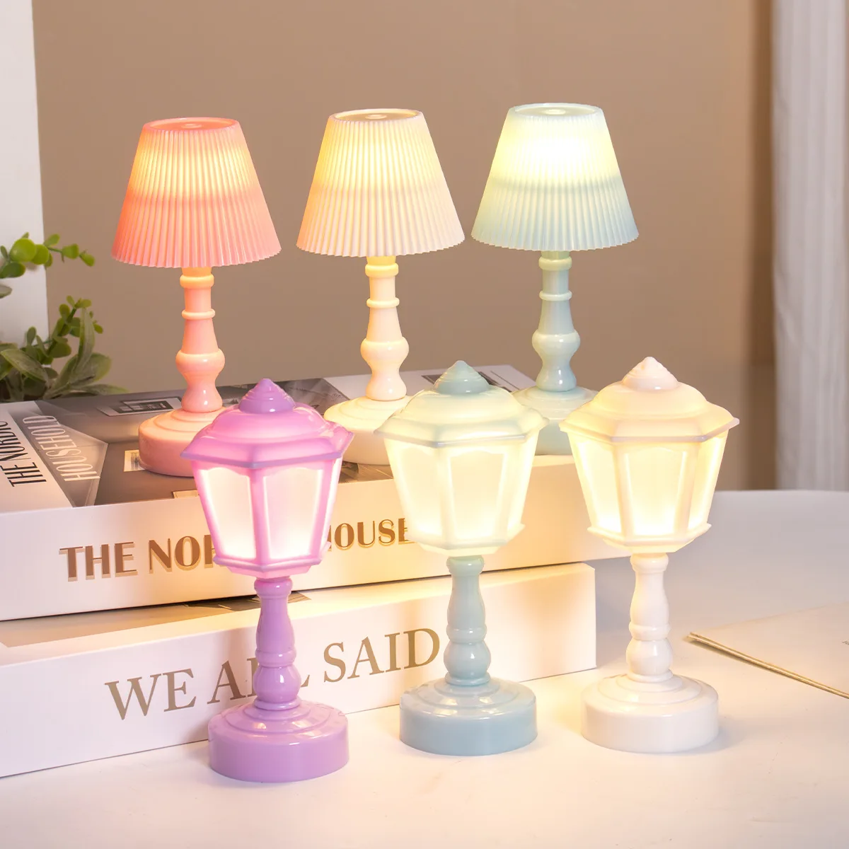 Cute Pagoda Touch LED Night Li - đánh giá và giá Yellow Desk Setup
