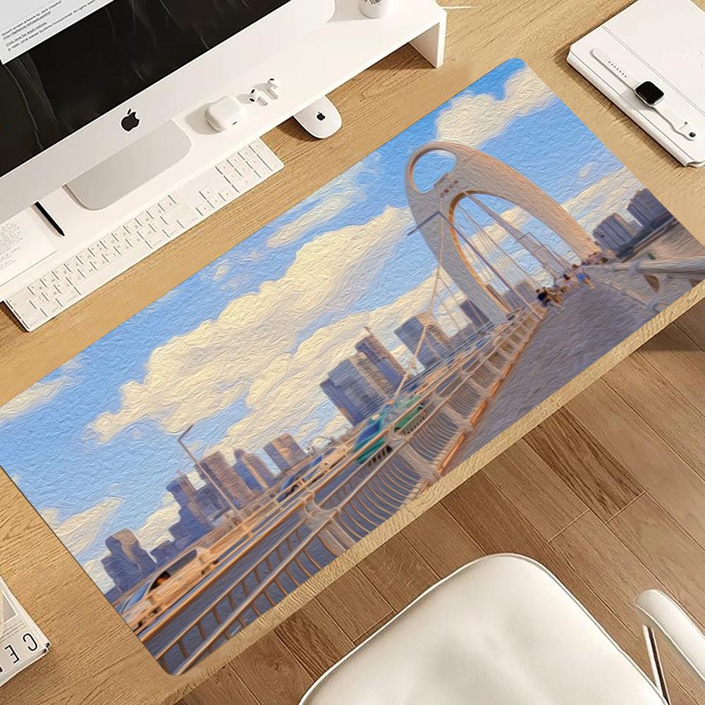 Urban Street View Oil Painting - đánh giá và giá Desk View Setup