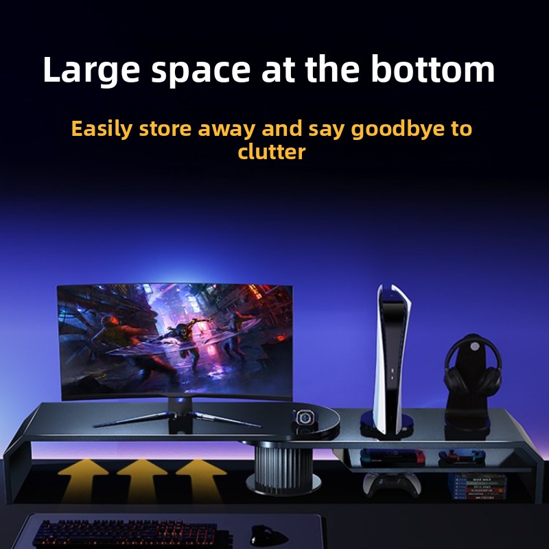 Gaming Dual Monitor Stand Offi - đánh giá và giá Desk Setup Monitor And Laptop
