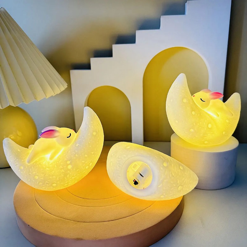 Night Light Sleep Light Moon R - đánh giá và giá Yellow Desk Setup