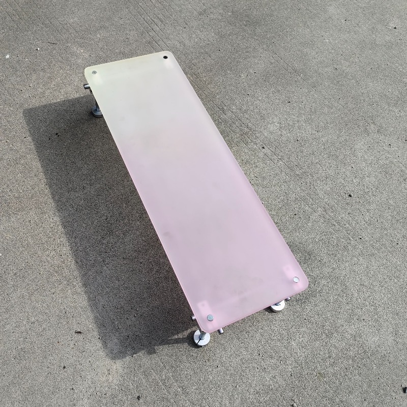 ‌Aesthetic Pink Gradient Acryl - đánh giá và giá Desk Setup Monitor And Laptop