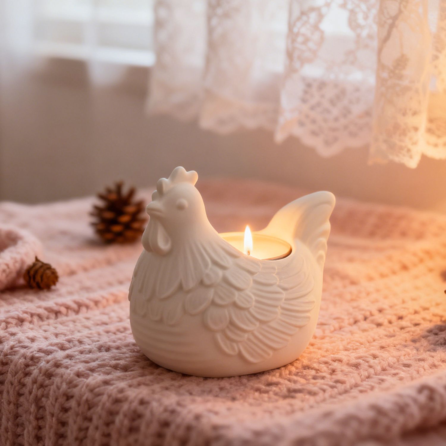 DIY 3D Little Chicken Candle H - đánh giá và giá Desk Setup Organization