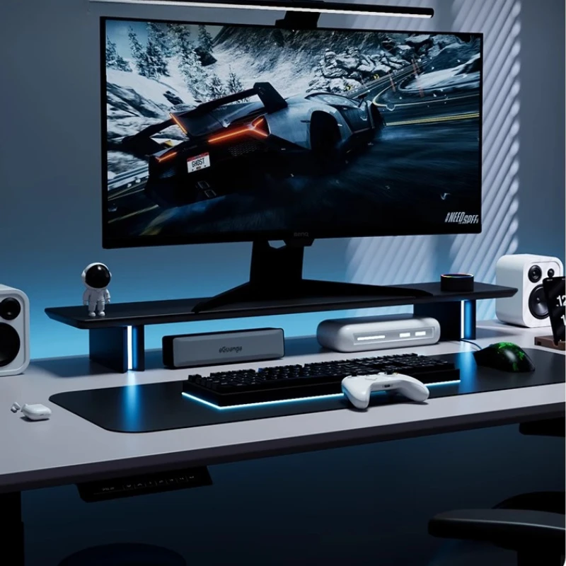RGB Monitor Stand Ergonomic Co - đánh giá và giá Desk Setup Monitor And Laptop