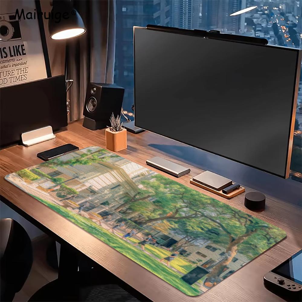 Urban Street View Oil Painting - đánh giá và giá Desk View Setup
