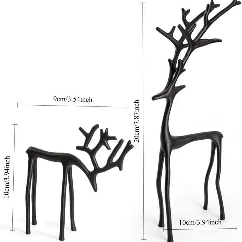 1pc Alloy Christmas Black Rein - đánh giá và giá Desk Setup Minimalist