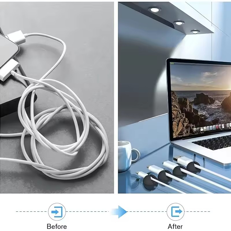5/50Pcs Desktop Wall Cable Cli - đánh giá và giá Desk Setup Organization