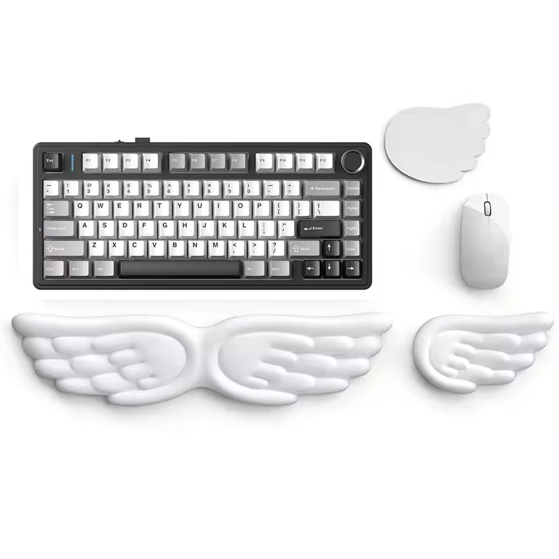 Mechanical Keyboard Mouse Wris - đánh giá và giá Yellow Desk Setup