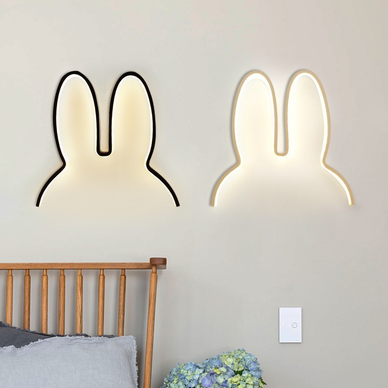 Cute Led Rabbit Wall Lights US - đánh giá và giá Yellow Desk Setup