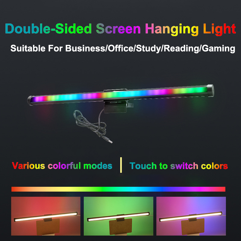 40CM RGB Atmosphere Table Lamp - đánh giá và giá Yellow Desk Setup