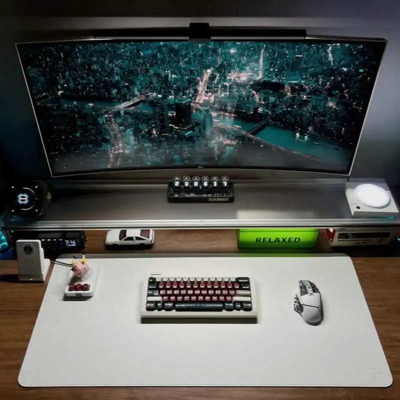 Aluminum Monitor Stand Acrylic - đánh giá và giá Desk Setup Monitor And Laptop