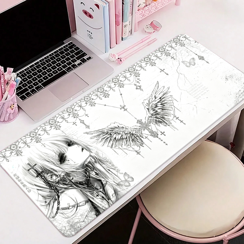 Leather Mousepad Black White A - đánh giá và giá Desk Setup Cozy