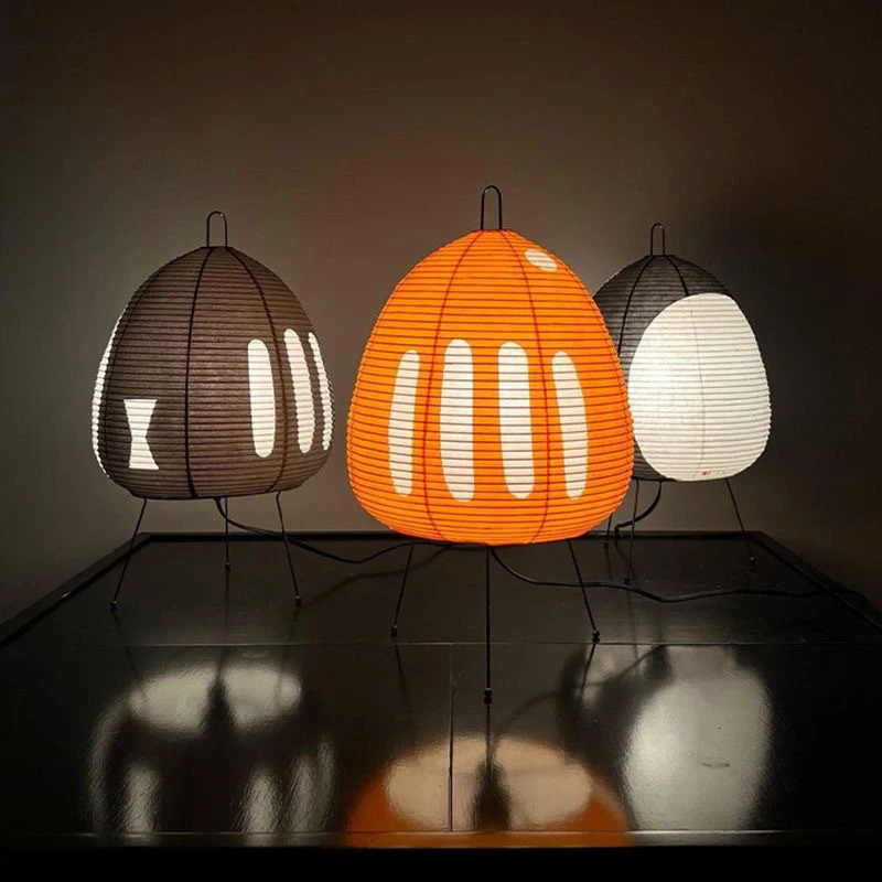Noguchi LED Lamp Modern Japane - đánh giá và giá Desk Setup Minimalist