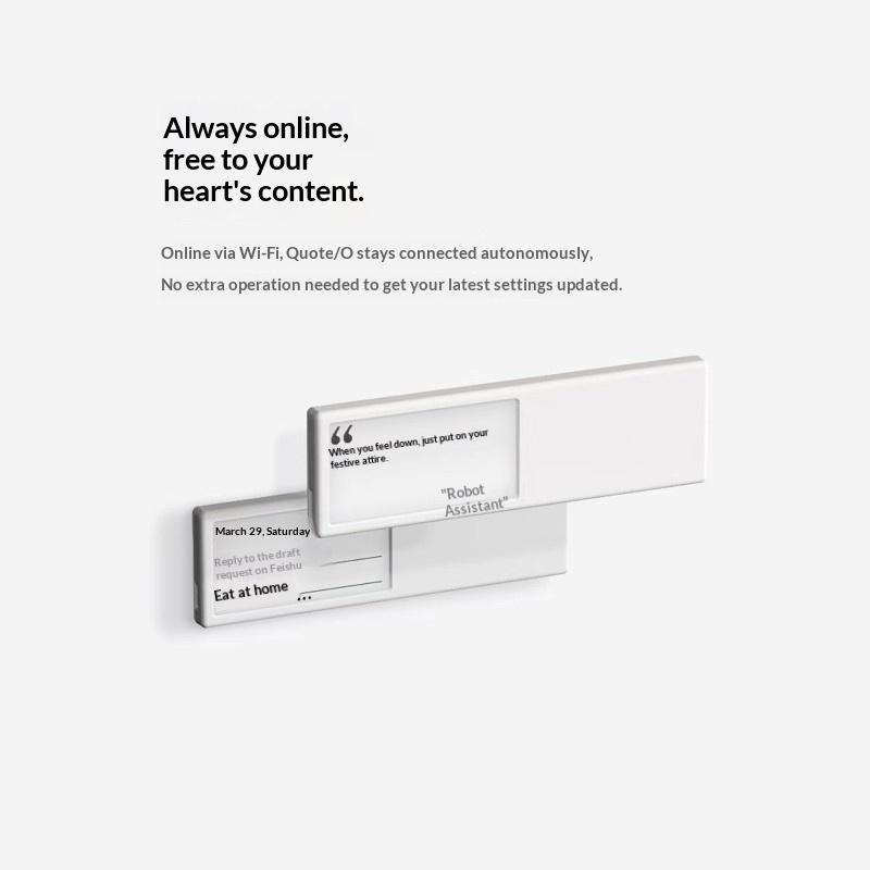 Quote O Smart Wifi E Ink Displ - đánh giá và giá Desk Setup Quotes